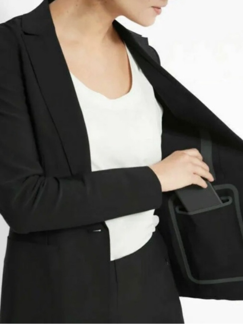 Banana Republic Standard Scuba Blazer, 14tall